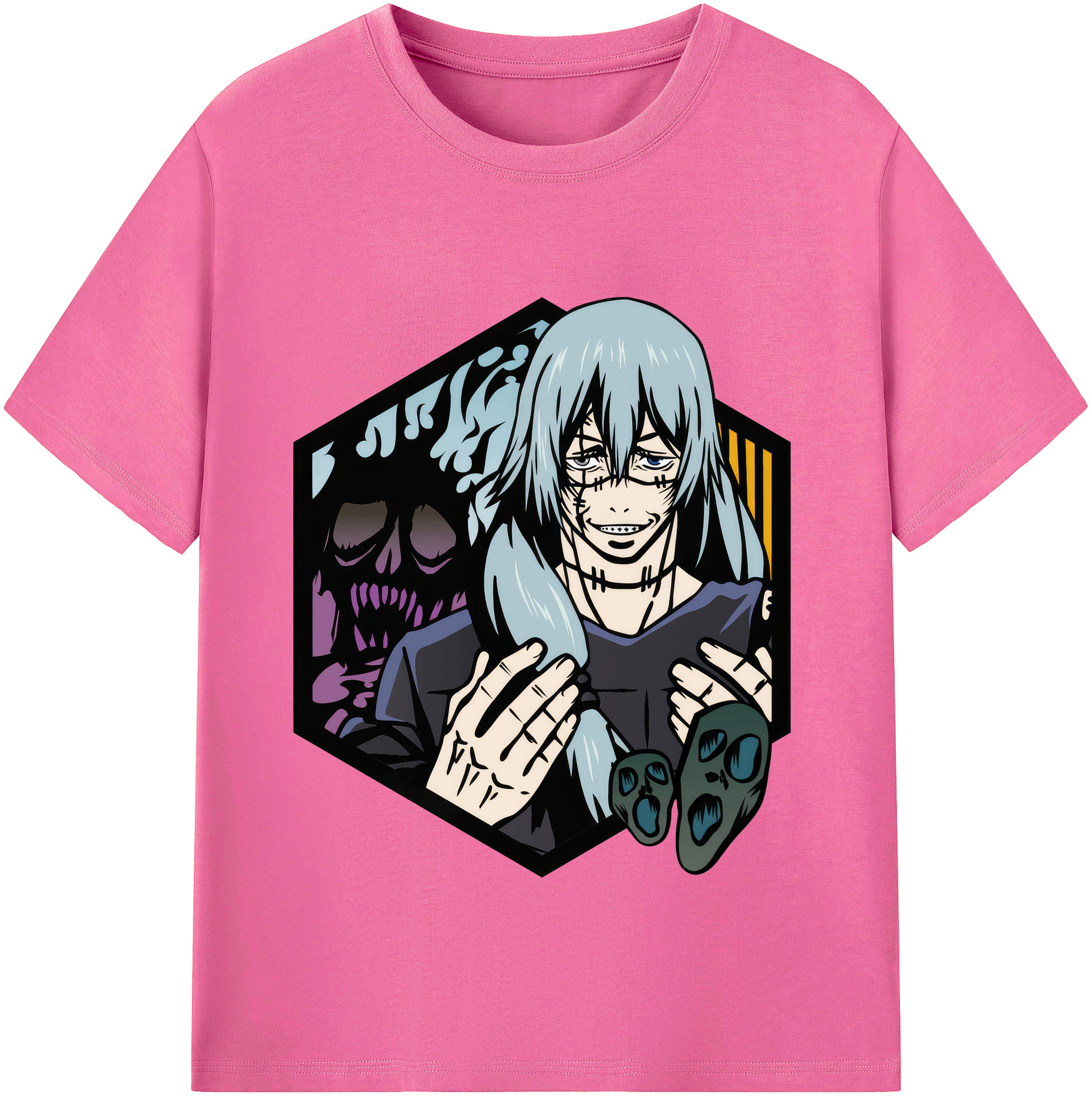 （画像用） 呪術廻戦 Jujutsu Kaisen レディースカジュアルプリントTシャツ（綿100％）